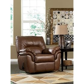 Warren Brown Rocker Recliner By Ashley Furniture by Ashley