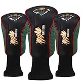 NHL McArthur Minnesota Wild Black-Green 3-Pack Golf Club Headcovers