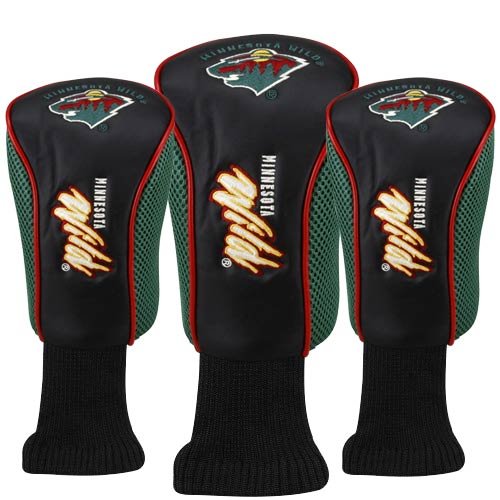 Minnesota Wild Black-Green 3-Pack Golf Club Headcovers