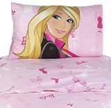 Barbie Fashion Sheet Set - Pink (Twin)
