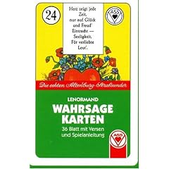 Lenormand Wahrsagekarten mit Versen. 36 Karten mit Anleitung