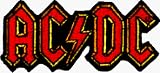 AC/DC Logo Embroidered Iron On or Sew On Patch ACDC