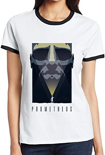 Prometheus Contract Color Tshirts For Women 100% Organic Cotton S Black