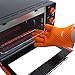 INGG Heat Resistant Silicone Gloves for Cooking, Grill, Barbecue, Baking, Smoking&Potholder-2 colors(orange)