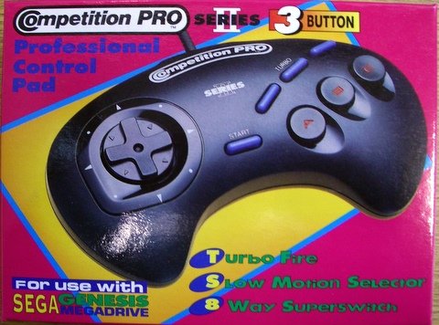 Childrens Toyshop  Video Games : Sega Megadrive Competition Pro Series 2 Control Pad