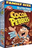 Post Cocoa Pebbles Cereal, 15-Ounce Boxes (Pack of 4)