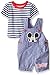 Disney Baby Boys' Mickey Mouse Overall Short Set (Pack of 2)