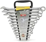 Titan 17327 11-Piece SAE Raised Panel Combo Wrench Set [並行輸入品]