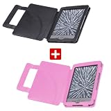 DURAGADGET`s Doppelpack: Zwei Schutzh�llen (Schwarz / Pink) im Buch Stil - ma�gefertigt - f�r den Amazon Kindle eReadervon "DURAGADGET"