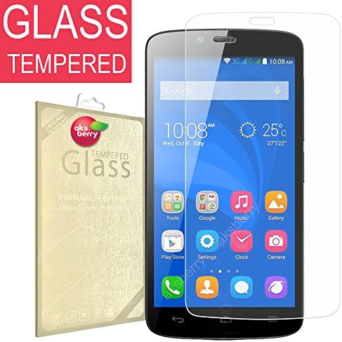 Huawei Honor Holly [ Tempered Glass ] Screen Protector, Aksberry(R) Premium Shatter Proof Ballistic Glass, [ 0.2mm thickness ] Ultra Clear (Lifetime Warranty)