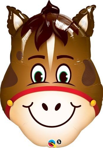 Hilarious Horse Qualatex Mini Shaped Balloons on Sticks x 5