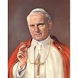 Carded 8"x10" Prints for Framing - Pope John Paul II - Linen Paper - 7 and 4 Color Process Printing