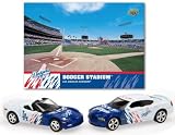 Upper Deck Los Angeles Dodgers 2008 MLB Dodge Charger and Chevrolet Corvette with Stadium Card