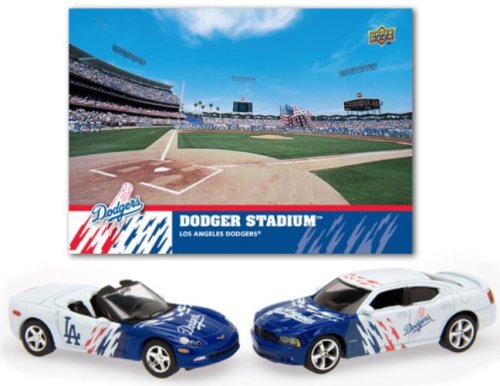 Upper Deck Los Angeles Dodgers 2008 MLB Dodge Charger and Chevrolet Corvette with Stadium Card