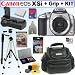 Canon Digital Rebel XSi 12MP Digital SLR Camera (Silver) + BG-E5 Battery Grip + 4GB Deluxe Accessory Kit