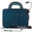Amazon Kindle DX Denim Cube Carrying Case Bag Pouch Cube + Reading Light + Determination Hand Strap