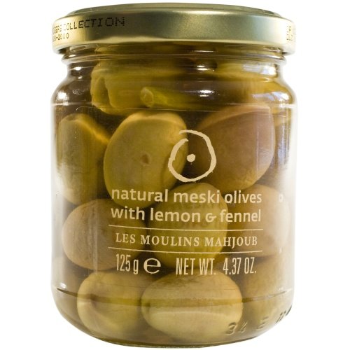 Natural Meski Olives with Lemon and Fennel by Gourmet Food Store
