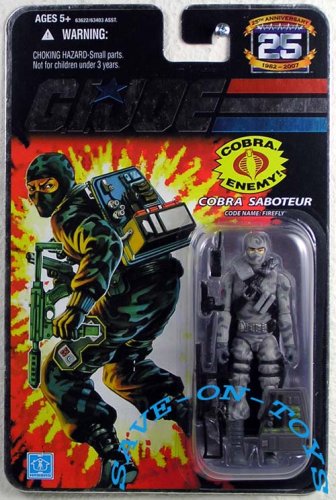 51sXn8MqhKL G.I. JOE Hasbro 25th Anniversary 3 3/4 Wave 3 Action Figure Firefly