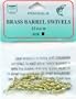 Dolphin Size 12 Brass Barrel Swivels - 12 Pack