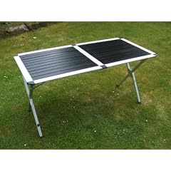 Rolltisch Aluminium Campingtisch 140 x 70 x 70