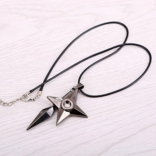 Tech Discovery Unique Design Anime Naruto Shuriken Ninja Pendant&amp;Necklace High Quality