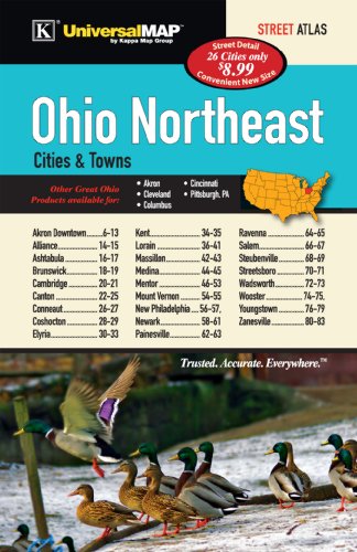 Ohio State Northeast Cities & Towns Street Atlas