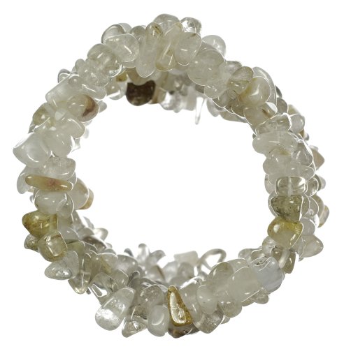 Rutilated Quartz Chip Stretch Bracelet