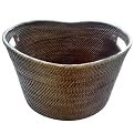 Happao Round Rattan Basket - Light Weave (L)
