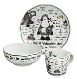 Eigenschaften Sheepworld Ohne Dich ist Weihnachten doof / Sheepworld Frühstücksset 