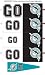 Florida Marlins Animated 3-D Auto Spin-Flags