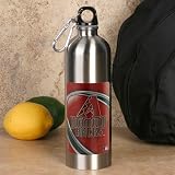Arizona Diamondbacks 750ml Stainless Steel Water Bottle w/ Carabiner Clip