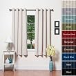 Beige Grommet Top Thermal Insulated Blackout Curtain 63 Length 1 Pair - GT