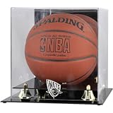 Mounted Memories New Jersey Nets Golden Classic Team Logo Basketball Display Case