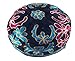 Black Bucharian Hand Embroidered Kippah by AJ DESIGN - 54cm / 21.2