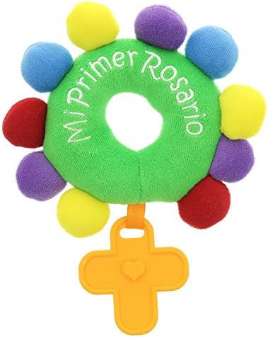 Green My First Plush Rosary Toy - Spanish