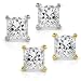 2.00ctw Diamond Princess Stud Earrings (GH/SI1-SI2) in 14K Gold