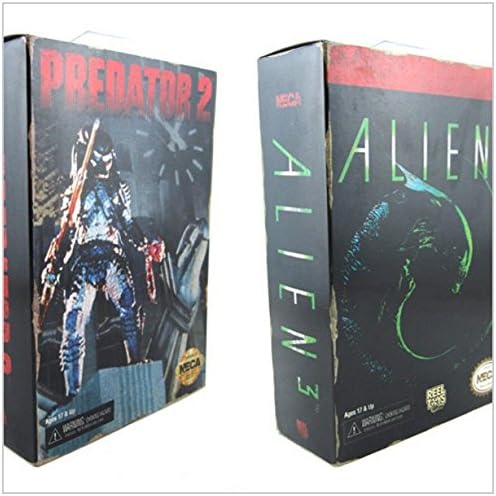 2pcs Sci-fi SEGA Video Game Appearance Predator 2 City Hunter + Alien 3 Dog Alien NECA 18cm Action Figure Toys