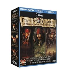 Pirates des Cara�bes - La trilogie : La mal�diction du Black Pearl + Le secret du coffre maudit + Jusqu'au bout du monde [Blu-ray]