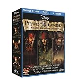 Pirates des Cara�bes - La trilogie : La mal�diction du Black Pearl + Le secret du coffre maudit + Jusqu'au bout du monde [Blu-ray]par Johnny Depp