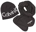 Calvin Klein Golf Beanie Hat & Scarf Box Set Black