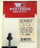 3240 CARBIDE-TIP 2 FLUTE EDGE BEADING PROFILE ROUTER BIT W/BB 1/8 BEAD DIA X 7/8" LG DIA X 9/16" CL