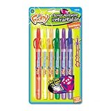 Foohy Retractable Art Markers, Washable, 5 Color/Set SAN15219