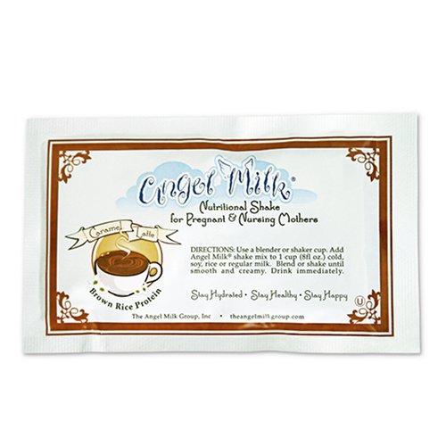 Angel Milk Caramel Latte, Brown Rice Based, 1 Ounce Packet (Pack of 12)