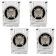 Sacramento Kings 4pc Square Shot Glass Set NBA Basketball