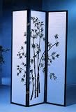 Review R.H.F.  / New 3-panel room divider bamboo screen with fiber glass