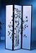 New 3-panel room divider bamboo screen with fiber glass Image
