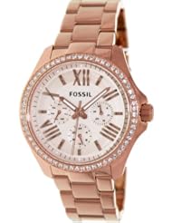 Fossil Womens AM4483 Cecile Multifunction Rose Tone Stainless Steel Watch