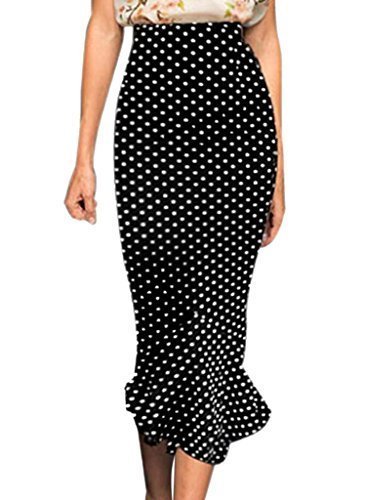VfEmage Women's Vintage High Waist Wear To Work Bodycon Mermaid Pencil Skirt