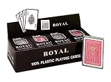 1 Dozen Royal 100% Plastic Poker Size Playing Cards