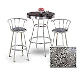 Chrome Bar Table & 2 Chrome 29